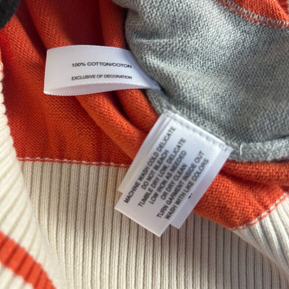 Cutter & Buck Womens Stride Colorblock Sweater XS College Orange Pullover New - Picture 4 of 7